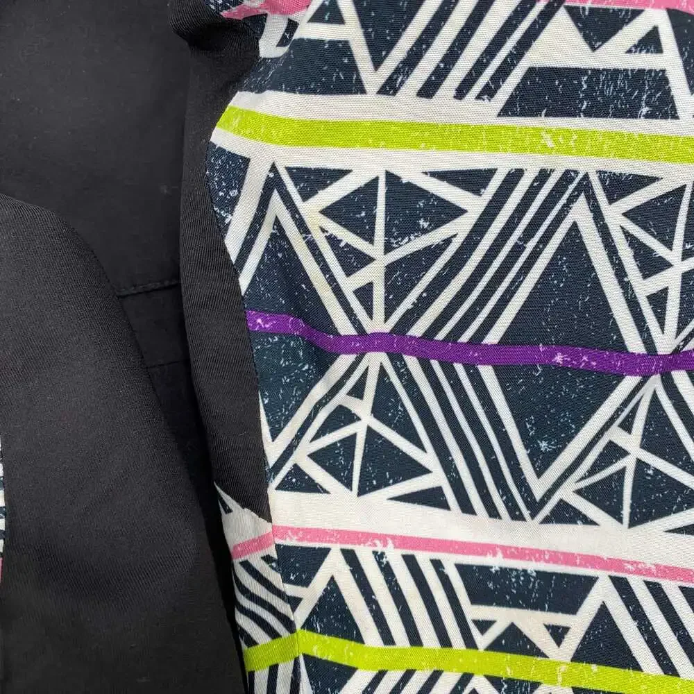 Marmot Girls Black Purple Geometric Ski Coat & Snow Pants Set | LG Regular